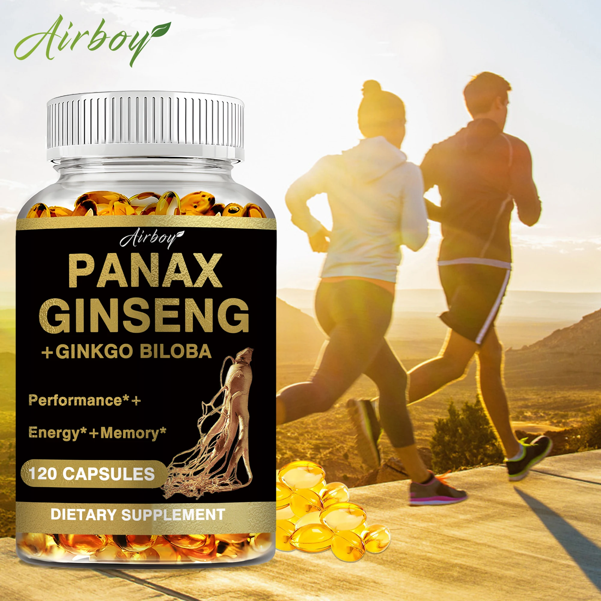 Panax Ginseng + Ginkgo Biloba - Improves Memory and Mental Performance, Maintain Overall Health, Boosts Immunity, Vegan
Panax Ginseng + Ginkgo Biloba - Improves Memory and Mental Performance, Maintain Overall Health, Boosts Immunity, Vegan