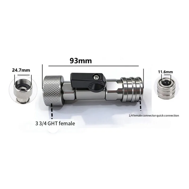 AB46-High Pressure Washer Connector Garden Hose Adapter-Metal 3/4 GHT To 1/4 Valve Connection
AB46-High Pressure Washer Connector Garden Hose Adapter-Metal 3/4 GHT To 1/4 Valve Connection