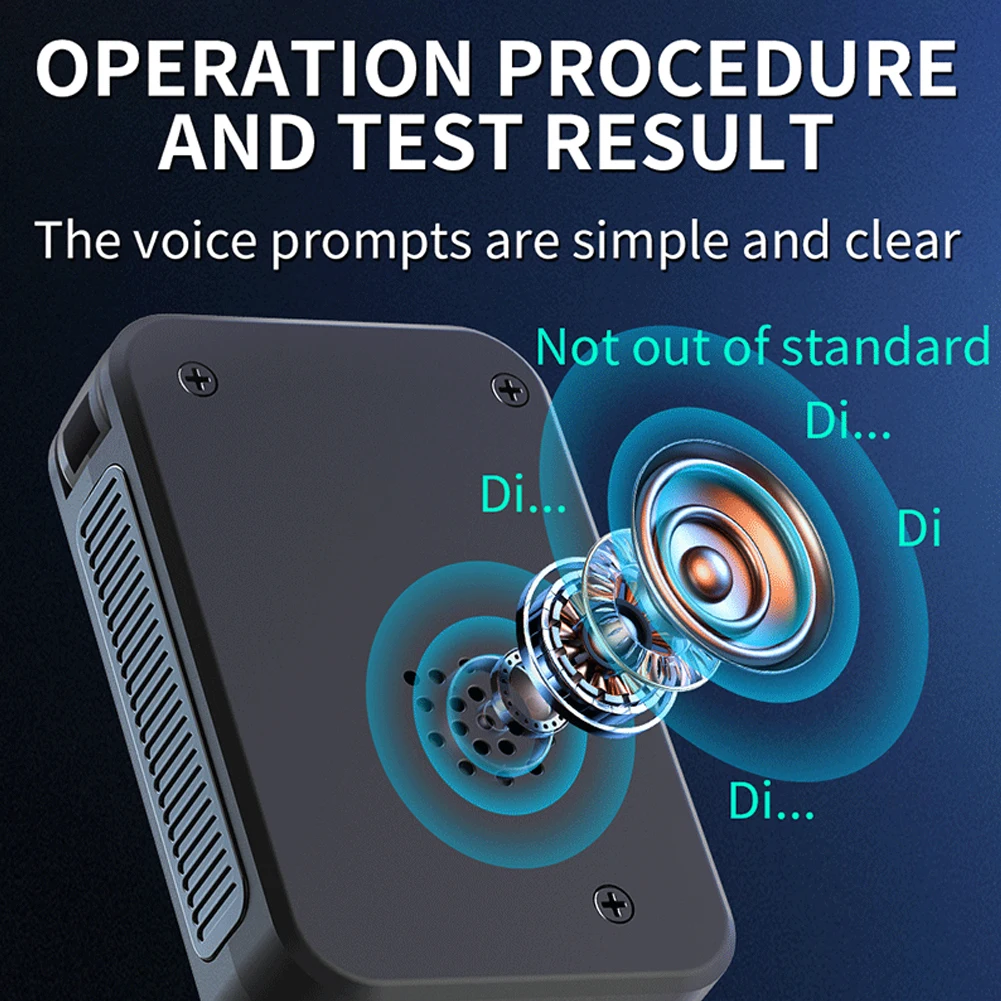 Electrochemical Alcohol Tester High Precision Non-Touching Blowing Breathalyzers Portable Alcohol Meter for Outdoors Expressway
Electrochemical Alcohol Tester High Precision Non-Touching Blowing Breathalyzers Portable Alcohol Meter for Outdoors Expressway