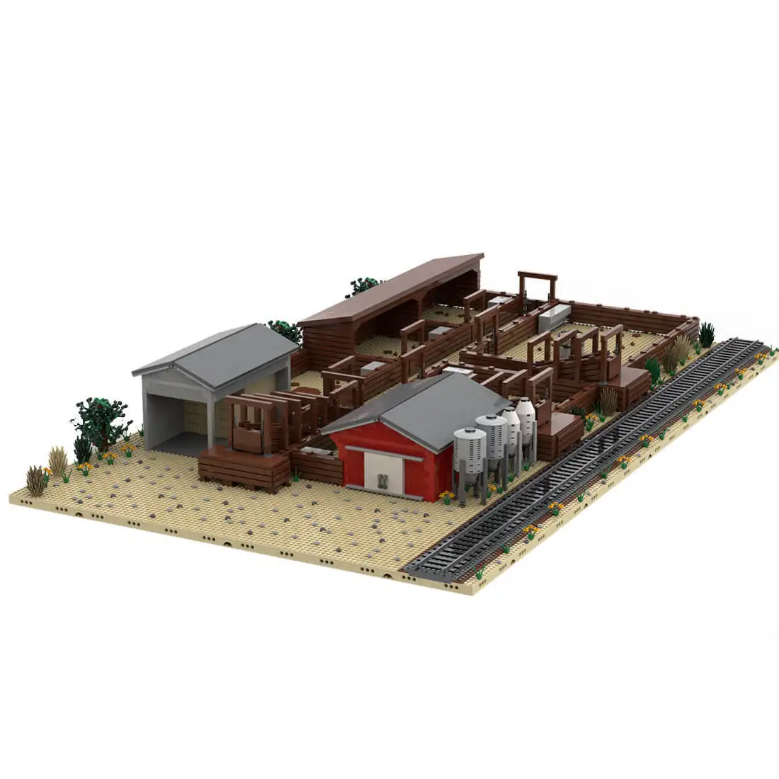 Пользовательские MOC-131286 Железная дорога Stock Yard Мини Железнодорожная сцена Модель 9175 шт. Игрушки в подарок
Пользовательские MOC-131286 Железная дорога Stock Yard Мини Железнодорожная сцена Модель 9175 шт. Игрушки в подарок