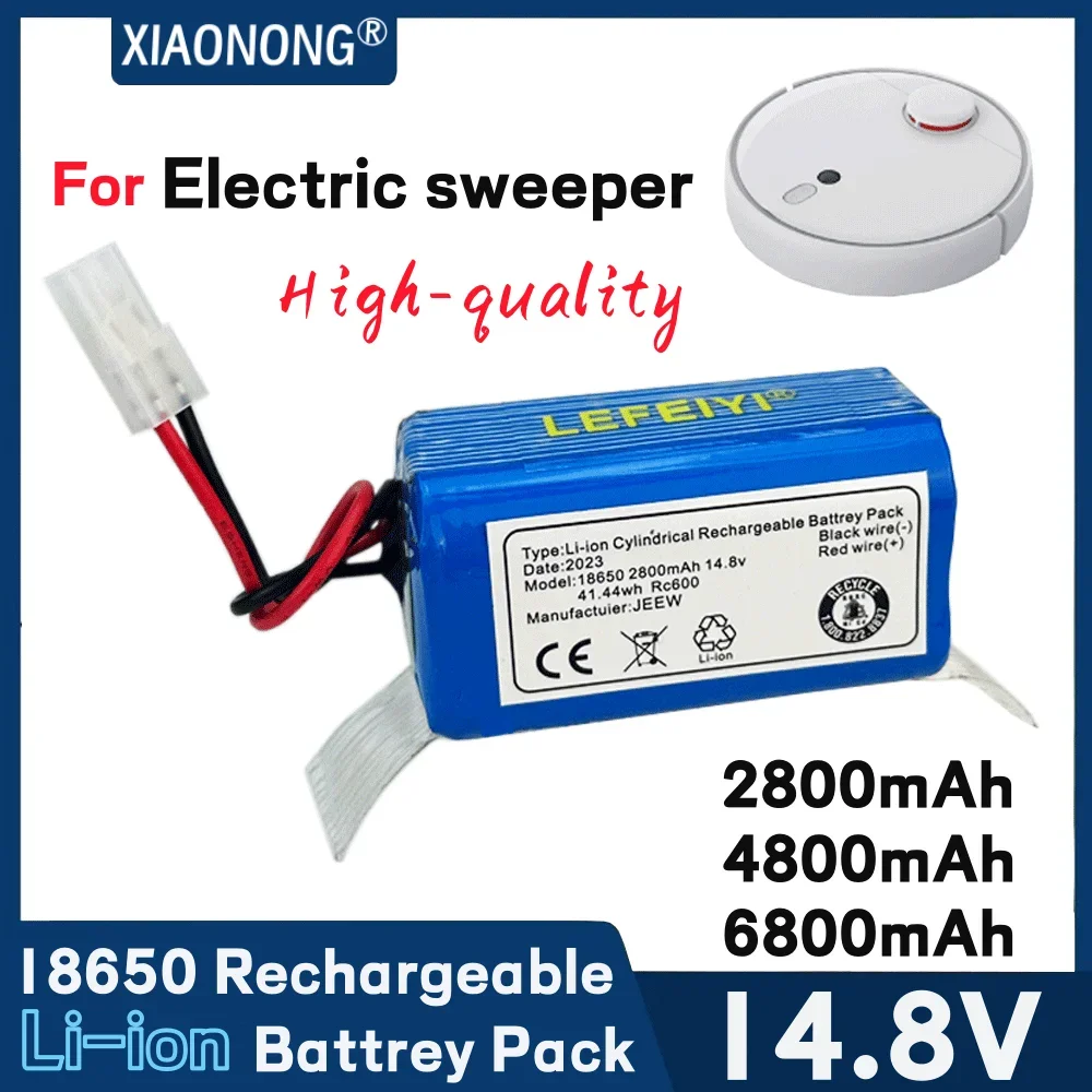 14.8V 2800/4800/6800mAh Li-ion Da Tian Gong battery plug Battery For Rowenta Tefal Explorer Serie 20 40 60 Robot Vacuum Cleaner
14.8V 2800/4800/6800mAh Li-ion Da Tian Gong battery plug Battery For Rowenta Tefal Explorer Serie 20 40 60 Robot Vacuum Cleaner