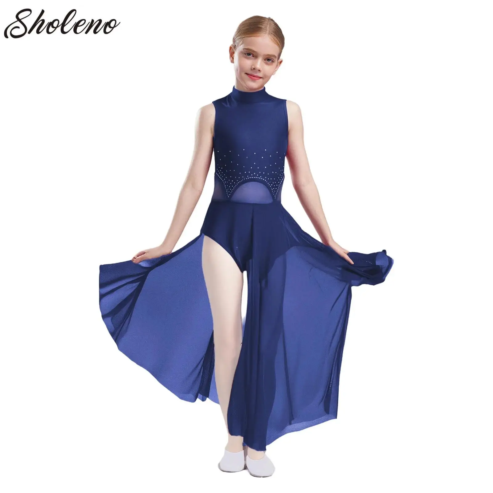 Contemporary Lyrical Ballet Modern Dance Dress for Kids Girls Gymnastic Leotard Dress Sleeveless Performance Dancewear Costume
Contemporary Lyrical Ballet Modern Dance Dress for Kids Girls Gymnastic Leotard Dress Sleeveless Performance Dancewear Costume