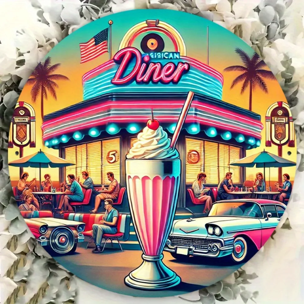 1950s Diner StyleSign-Vintage Wall Hanging Decor Plaque, Durable & Easy to Clean, Multipurpose Home Entryway Decor, English Text
1950s Diner StyleSign-Vintage Wall Hanging Decor Plaque, Durable & Easy to Clean, Multipurpose Home Entryway Decor, English Text