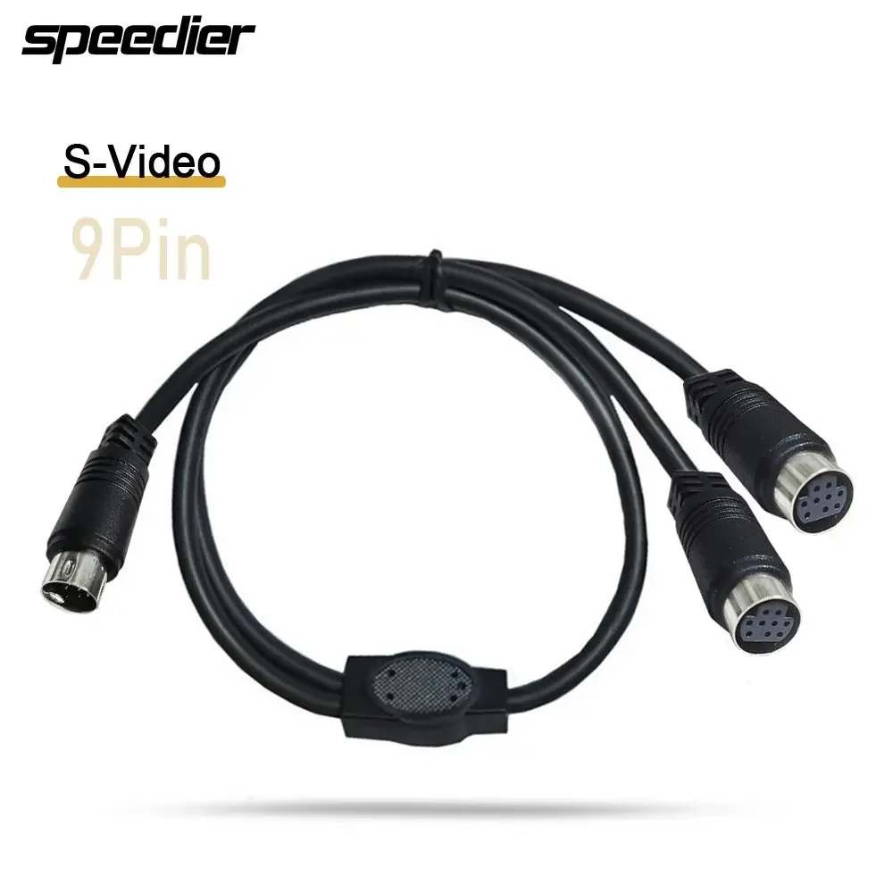 Mini DIN 9-Pin Splitter Y Adapter Cable,mini Din 9 Core Audio/video Cable, S-video Set-top Box Cable 0.5m 50cm
Mini DIN 9-Pin Splitter Y Adapter Cable,mini Din 9 Core Audio/video Cable, S-video Set-top Box Cable 0.5m 50cm