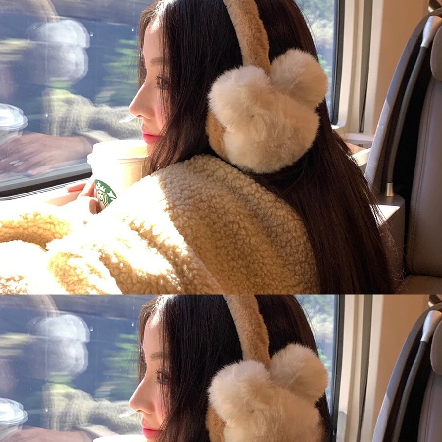 Anjj Little Bear Shaped Plush Earmuffs Fashion Cute Exquisite Soft Winter Windproof Warm Ear Muffs New Year's Gift for Sisters
Anjj Little Bear Shaped Plush Earmuffs Fashion Cute Exquisite Soft Winter Windproof Warm Ear Muffs New Year's Gift for Sisters