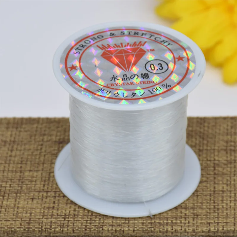 0.3mm 1Roll DIY Beaded Transparent Nylon Manual Cord Crystal Rope No Elasticity Line For Bracelet Making Fishing Supply
0.3mm 1Roll DIY Beaded Transparent Nylon Manual Cord Crystal Rope No Elasticity Line For Bracelet Making Fishing Supply