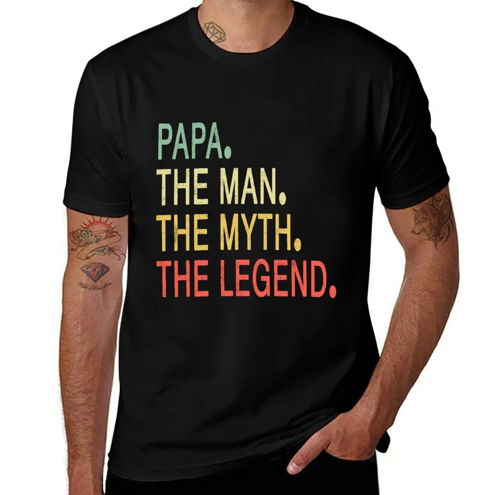 PAPA the man the myth the legend T-Shirt men t shirt cotton 100% graphic t shirts for man man t shirts for men casual T-shirt
PAPA the man the myth the legend T-Shirt men t shirt cotton 100% graphic t shirts for man man t shirts for men casual T-shirt