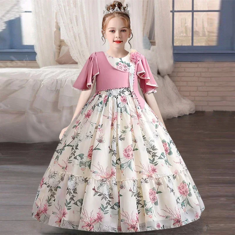 Girl princess dress New Chiffon Retro Western Style Girls' Party Dress Suitable for Photography Travel Big Children's Dress
Girl princess dress New Chiffon Retro Western Style Girls' Party Dress Suitable for Photography Travel Big Children's Dress