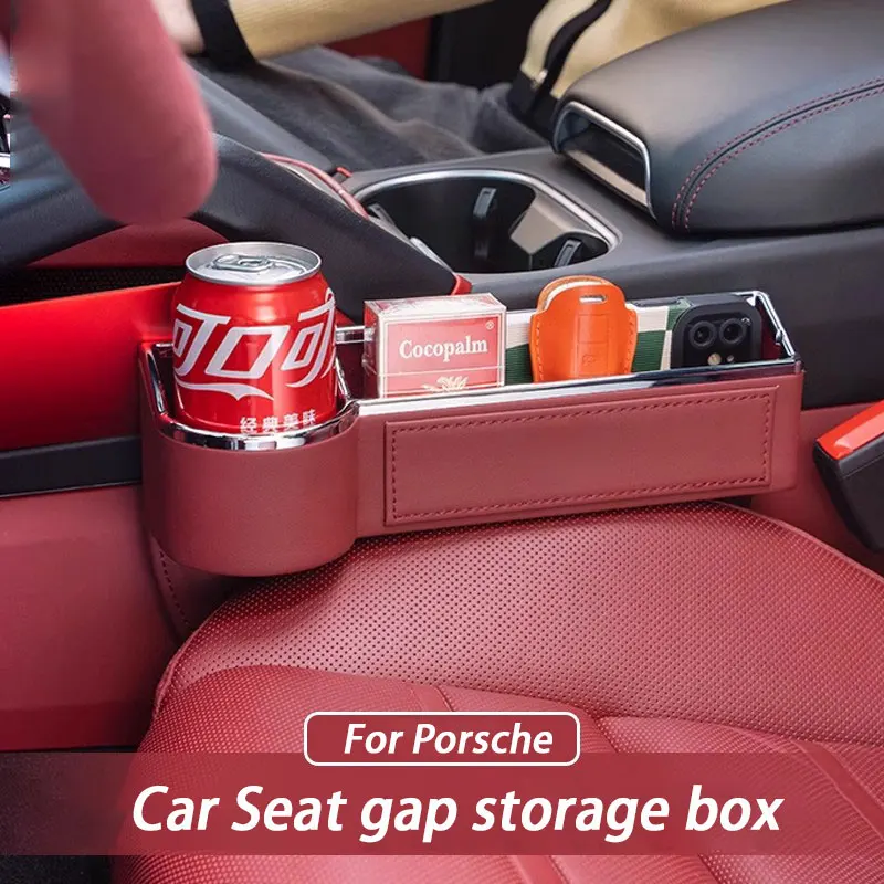 Leather Car Seat Gap Organizer Storage Box Pocket Keys Cup Holder For Porsche Cayenne 92A 9YA Macan GTS 95B Panamera Taycan 718
Leather Car Seat Gap Organizer Storage Box Pocket Keys Cup Holder For Porsche Cayenne 92A 9YA Macan GTS 95B Panamera Taycan 718