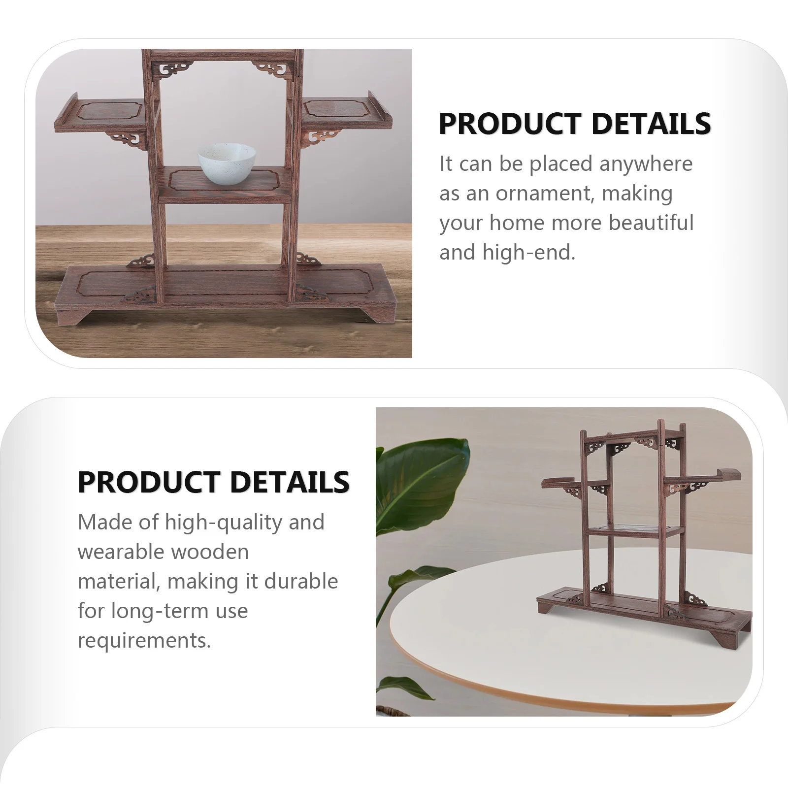 Wooden Display Stand Chicken Wing Wood Curio Shelf Home Decor Storage Rack Living Room Furniture Elegant nament
Wooden Display Stand Chicken Wing Wood Curio Shelf Home Decor Storage Rack Living Room Furniture Elegant nament