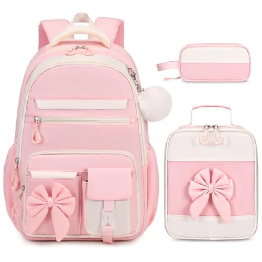 Backpack for Girls, 3PCS Girls Backpack for School with Lunch Bag Pencil Case, Cute Teens Bookbag for Kindergarten Elementary P
Backpack for Girls, 3PCS Girls Backpack for School with Lunch Bag Pencil Case, Cute Teens Bookbag for Kindergarten Elementary P
