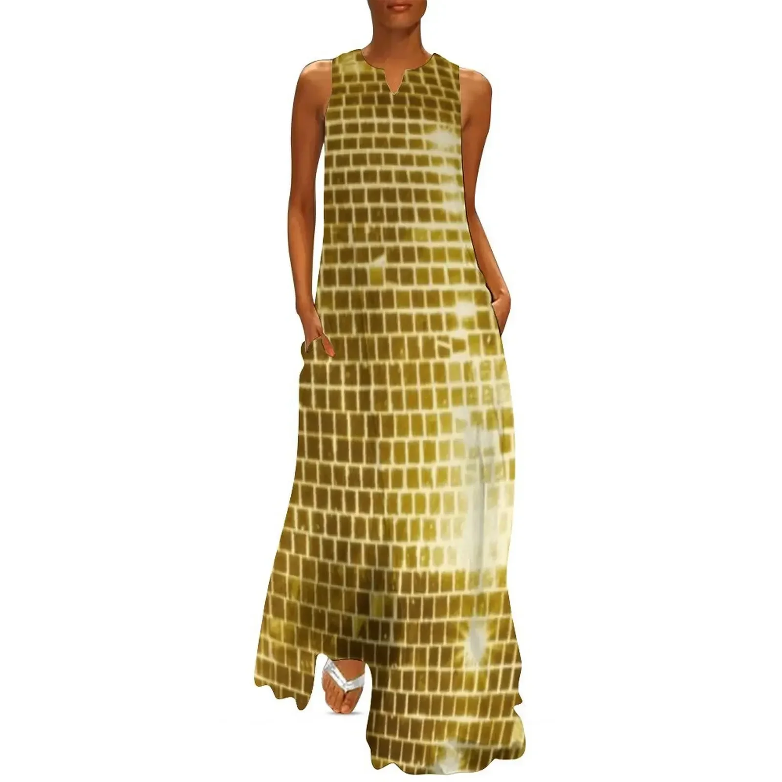 Real Disco ball gold disco fever boogie dance 70s club disco party checkered Long Dress Woman clothes Aesthetic clothing Dress
Real Disco ball gold disco fever boogie dance 70s club disco party checkered Long Dress Woman clothes Aesthetic clothing Dress