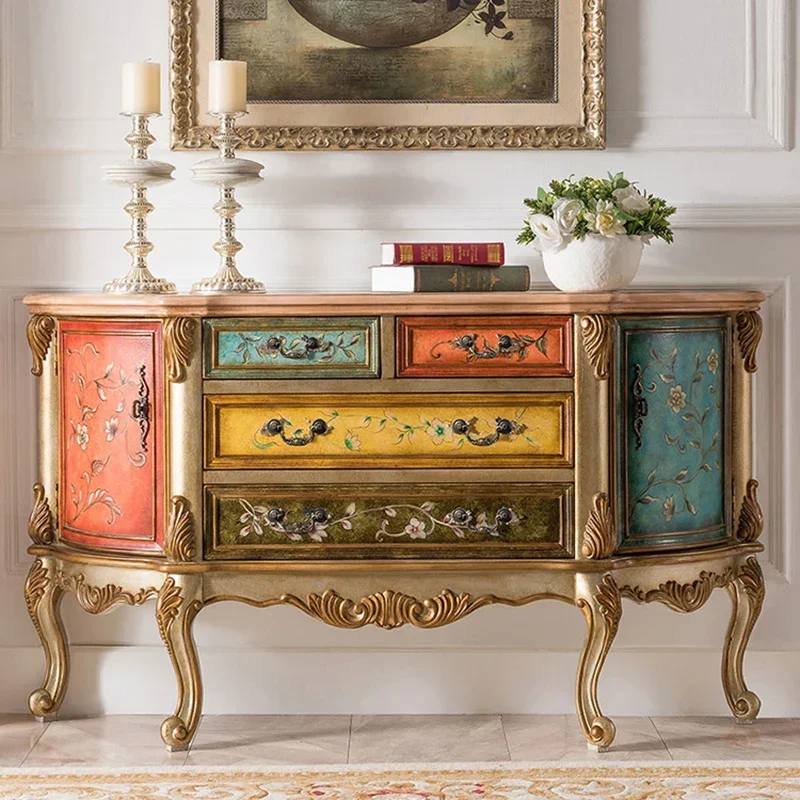 Американский винтажный шкаф для гостиной, элегантный боковой шкаф для хранения в европейском стиле, мебель премиум-класса для дома, шкаф для салона FYLC
Американский винтажный шкаф для гостиной, элегантный боковой шкаф для хранения в европейском стиле, мебель премиум-класса для дома, шкаф для салона FYLC