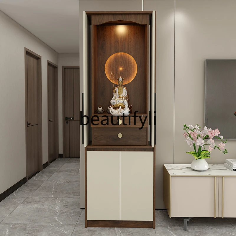 Buddhist niche with door Chinese Bodhisattva ranking Buddhist hall offering table household simple vertical cabinet living room
Buddhist niche with door Chinese Bodhisattva ranking Buddhist hall offering table household simple vertical cabinet living room