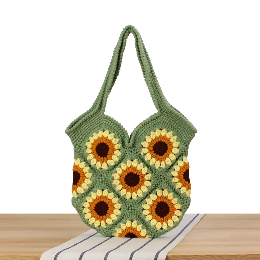 Women Shouder Bag Bohemian Floral Underarm Bag Summer Beach Woven Armpit Bag Hollow Flower Cotton Crochet Tote Shopping Clutch
Women Shouder Bag Bohemian Floral Underarm Bag Summer Beach Woven Armpit Bag Hollow Flower Cotton Crochet Tote Shopping Clutch