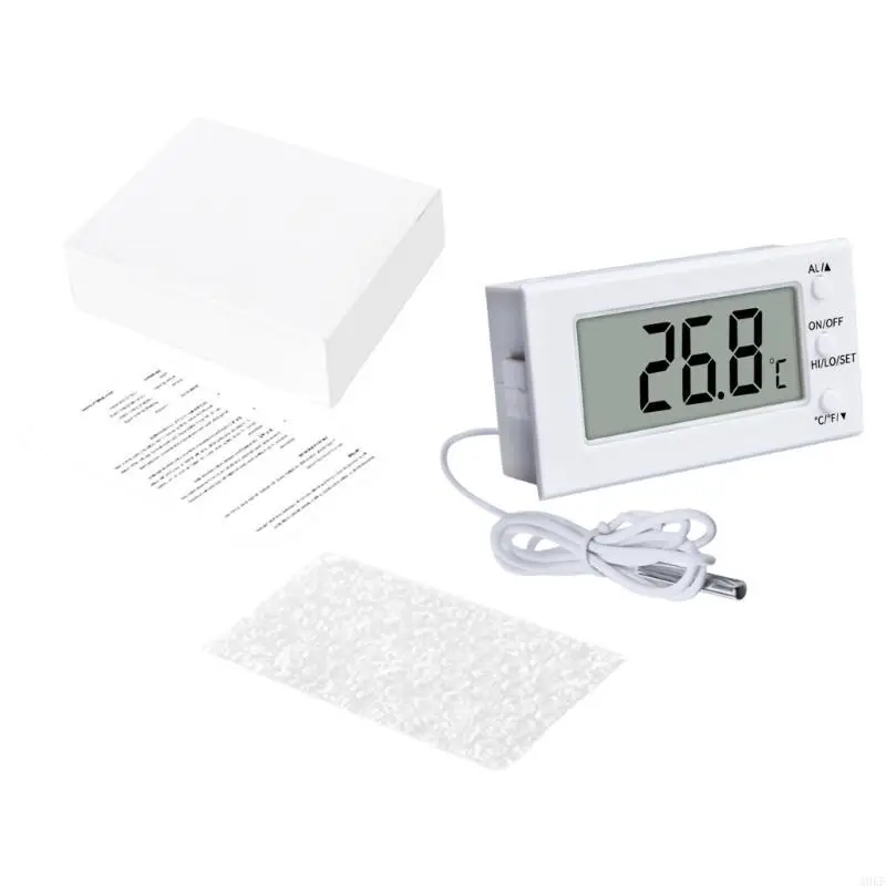 Kitchen Oven Temperature Meter -50 to 100℃/-50 to 300℃ LCD Thermometers with Long Probe High Low Temperature Alarm A0KF
Kitchen Oven Temperature Meter -50 to 100℃/-50 to 300℃ LCD Thermometers with Long Probe High Low Temperature Alarm A0KF