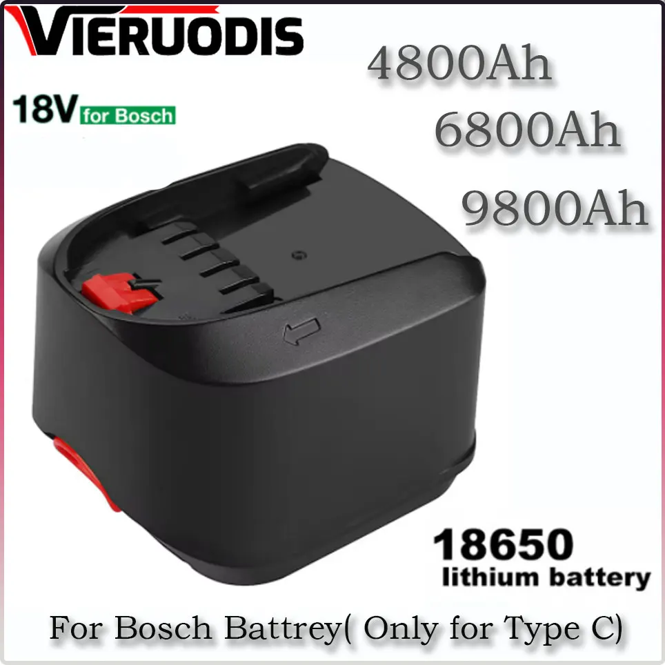 For Bosch 18V 6800MAH Lithium Ion Rechargeable Tool Battery PBA PST PSB PSR Bosch Home, Garden Tools (TypeC only) AL1810CV
For Bosch 18V 6800MAH Lithium Ion Rechargeable Tool Battery PBA PST PSB PSR Bosch Home, Garden Tools (TypeC only) AL1810CV