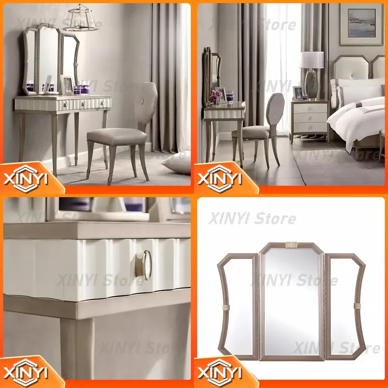 Modern Organizer Dressing Table Set with Desk Mirror for Living Room Bedroom European Tocador Maquillaje Furniture
Modern Organizer Dressing Table Set with Desk Mirror for Living Room Bedroom European Tocador Maquillaje Furniture