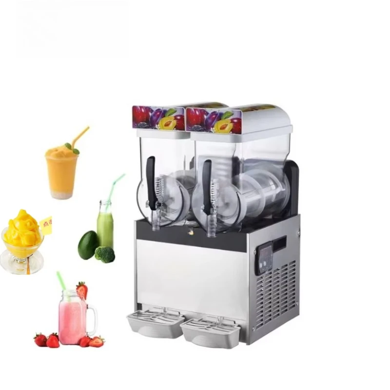 Commercial double cylinder slush machine cold drink machine 15L double slush machine
Commercial double cylinder slush machine cold drink machine 15L double slush machine