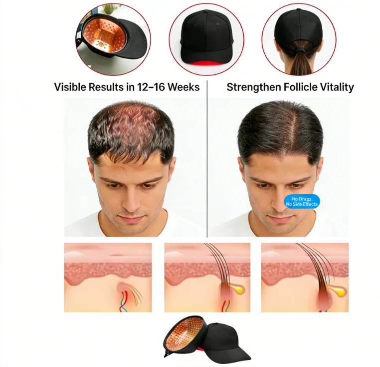 LLLT Hair Regrowth Device for Alopecia Areata & Severe Hair Shedding Treatment
LLLT Hair Regrowth Device for Alopecia Areata & Severe Hair Shedding Treatment