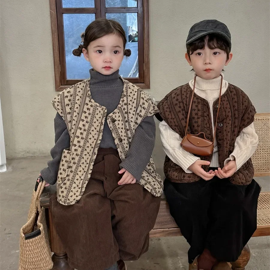 Kid Coat Vest 2023 New Winter Children Floral Clip Cotton Vest Boys and Girls Baby Mori Vest Coat Kid Coat Vests Down Cardigan
Kid Coat Vest 2023 New Winter Children Floral Clip Cotton Vest Boys and Girls Baby Mori Vest Coat Kid Coat Vests Down Cardigan