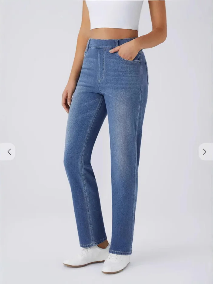 Прямые джинсы с высокой талией, женские цветные однотонные джинсовые брюки с высокой талией, летние модные европейские брюки-стойки
Прямые джинсы с высокой талией, женские цветные однотонные джинсовые брюки с высокой талией, летние модные европейские брюки-стойки