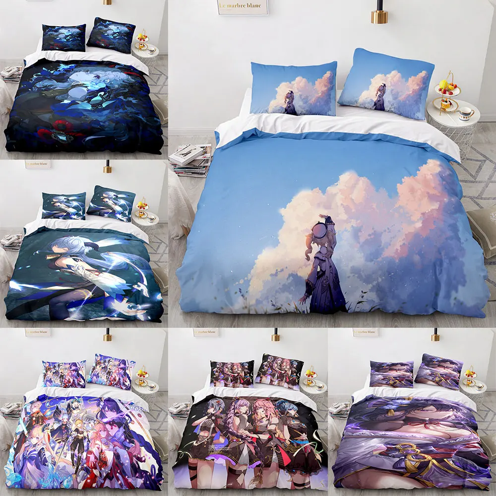 Genshin Impact Bedding Sets Quilt Bed Cover Comforter Duvet Cover Pillow Case 2-3 Pieces Sets Kids Adult Bedroom Decoration
Genshin Impact Bedding Sets Quilt Bed Cover Comforter Duvet Cover Pillow Case 2-3 Pieces Sets Kids Adult Bedroom Decoration