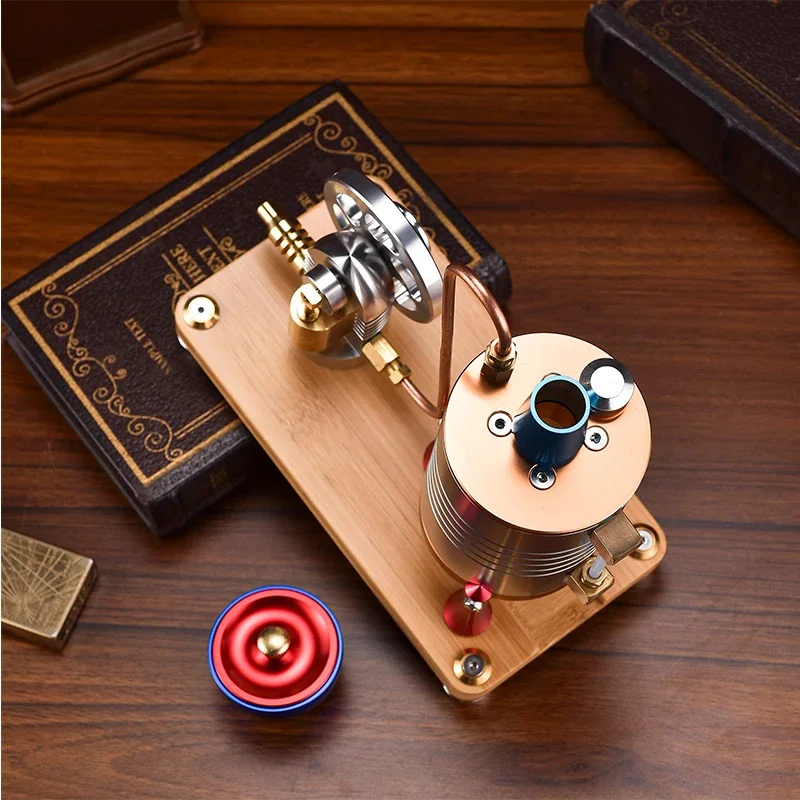 Startable Steam Engine Model Engine Retro with Heating Boiler Model, CNC Manufacturing Physics Experiment Science Toy
Startable Steam Engine Model Engine Retro with Heating Boiler Model, CNC Manufacturing Physics Experiment Science Toy
