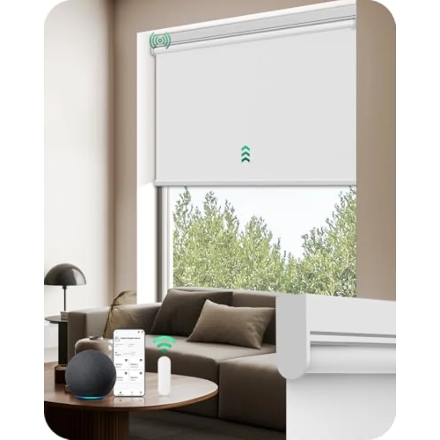 Motorized Blinds with Remote Automatic Blackout Roller Shades, Easy Install and Smart Control Electric Blinds for Home Office,
Motorized Blinds with Remote Automatic Blackout Roller Shades, Easy Install and Smart Control Electric Blinds for Home Office,