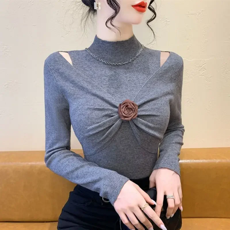 New Sweater Twisted Autumn Winter Fake Two Piece Butterfly Knot Knit Sweater Design Slim Off Shoulder Western-style Top Pullover
New Sweater Twisted Autumn Winter Fake Two Piece Butterfly Knot Knit Sweater Design Slim Off Shoulder Western-style Top Pullover