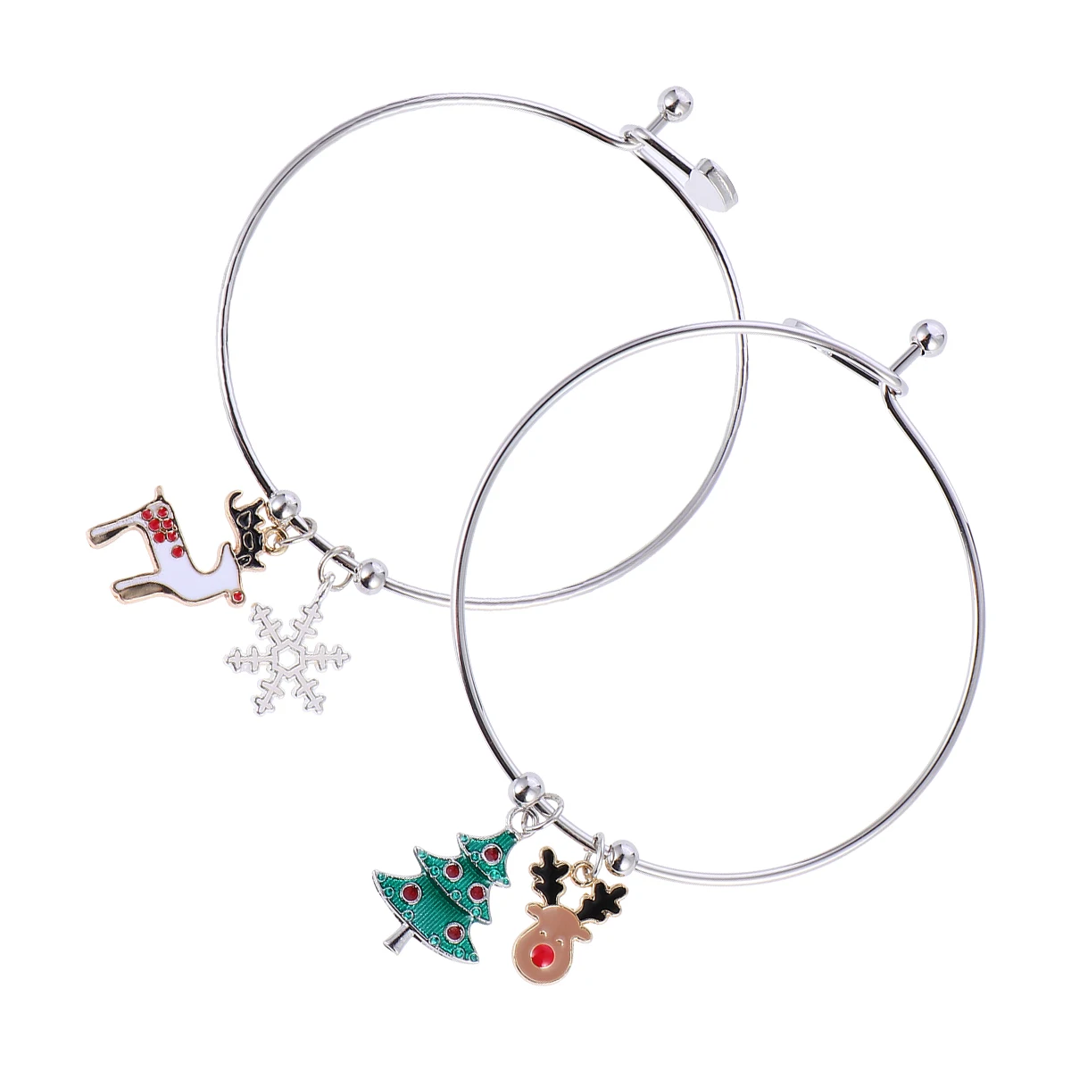 2 Pcs Christmas Tree Bracelet Bracelets Metal Creative Wrist Jewelry Decor Miss Xmas
2 Pcs Christmas Tree Bracelet Bracelets Metal Creative Wrist Jewelry Decor Miss Xmas