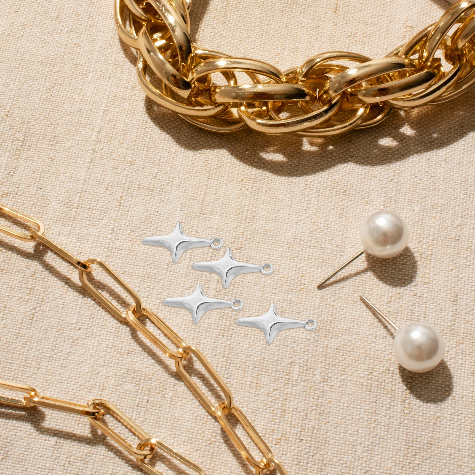 100pcs Alloy Jewelry Making Charms Star Pendants For Diy Earrings Bracelets Necklaces Craft Supplies Bag Keychain Decor Pendant
100pcs Alloy Jewelry Making Charms Star Pendants For Diy Earrings Bracelets Necklaces Craft Supplies Bag Keychain Decor Pendant