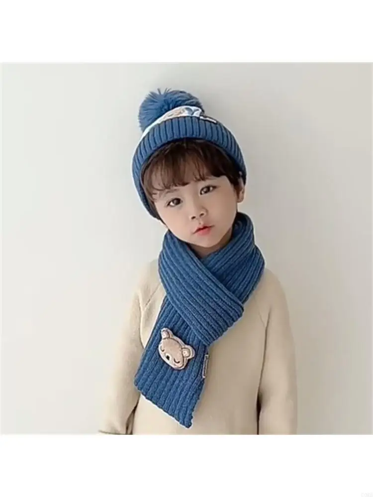 CORB Kids Hat and Scarf Set Thicken Knitted Winter Hat Scarves for Girl Boy Outdoor Skiing Traveling Crochet Hat Scarf
CORB Kids Hat and Scarf Set Thicken Knitted Winter Hat Scarves for Girl Boy Outdoor Skiing Traveling Crochet Hat Scarf