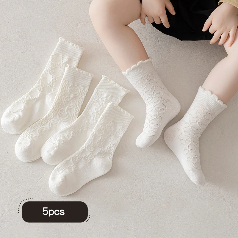 5Pairs High Quality Children Cotton Socks Sweat Absorption Breathable Kids Sports Sock Solid Color Girl Kids Calf Socks Footwear 
5Pairs High Quality Children Cotton Socks Sweat Absorption Breathable Kids Sports Sock Solid Color Girl Kids Calf Socks Footwear