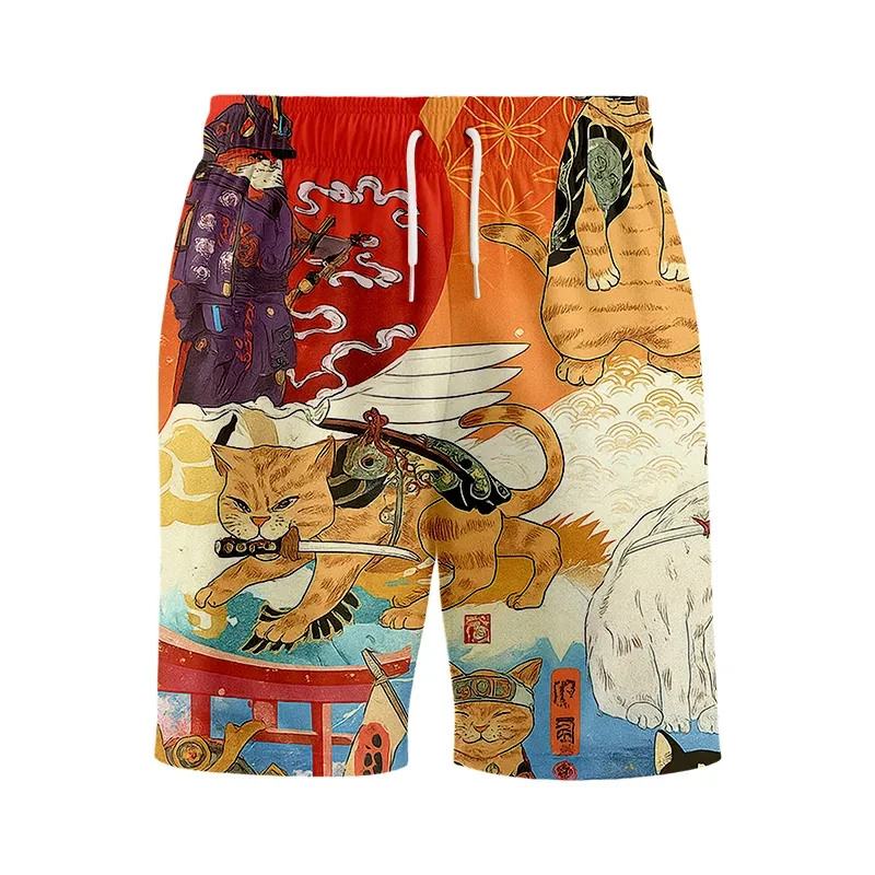 2026 Summer New Men's Limited Edition Japanese Samurai Cat 3D Printed Sports Shorts Casual Street Wear Loose Shorts Large
2026 Summer New Men's Limited Edition Japanese Samurai Cat 3D Printed Sports Shorts Casual Street Wear Loose Shorts Large