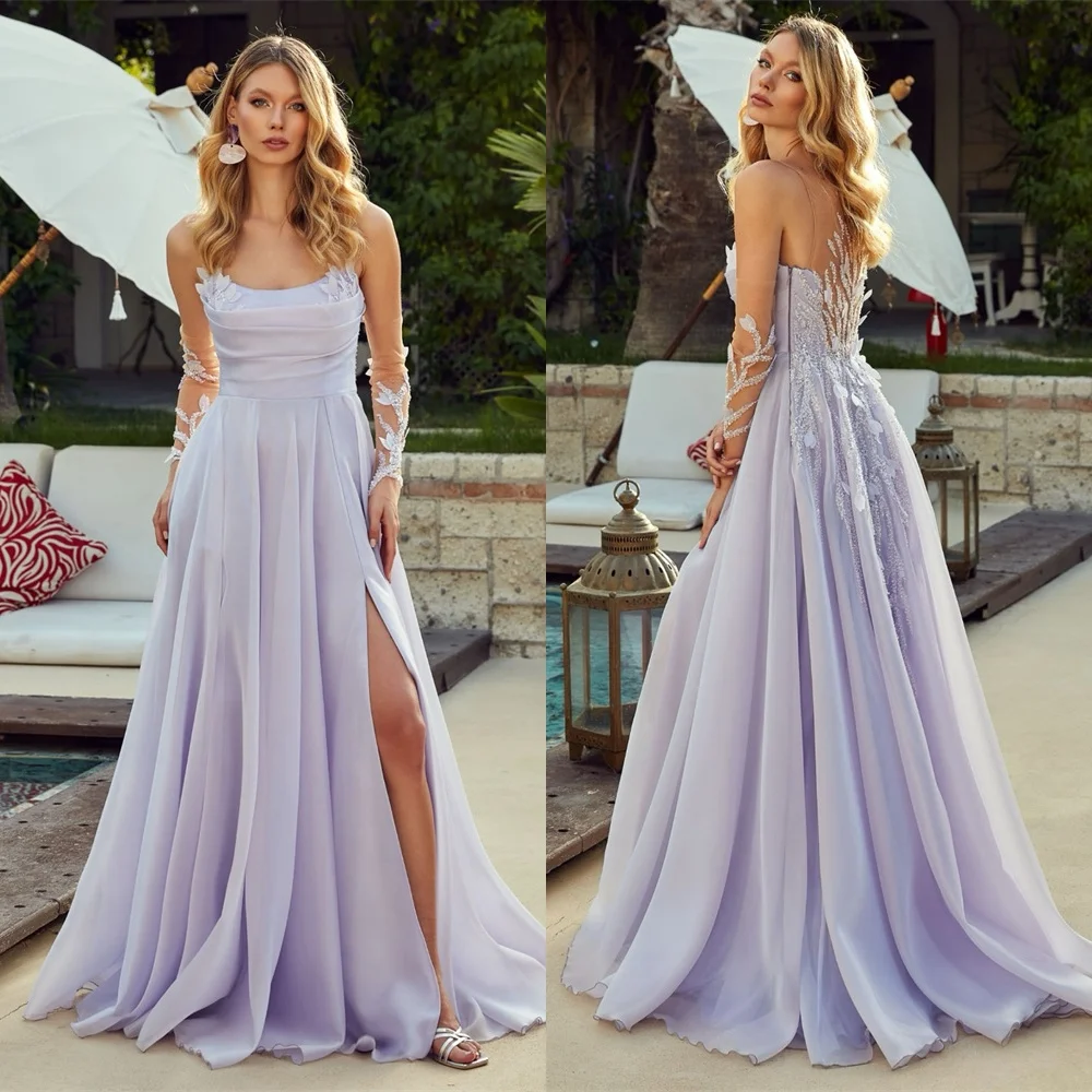 Customized Luxury Purple Chiffon Homecoming Dress Elegant Strapless Detachable Sleeve Appliques Crystal Side Slit Backless Pro
Customized Luxury Purple Chiffon Homecoming Dress Elegant Strapless Detachable Sleeve Appliques Crystal Side Slit Backless Pro