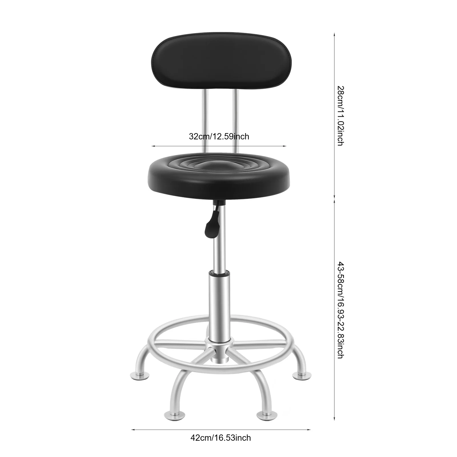 Adjustable Hydraulic Workshop Stool Chair with Back And Footrest for Bar Garage Bench
Adjustable Hydraulic Workshop Stool Chair with Back And Footrest for Bar Garage Bench