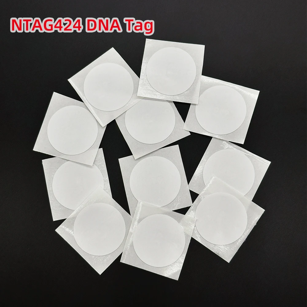 N/TAG 424 DNA Wet Inlay Sticker NFC White Label Advanced Security and Privacy for Trusted IoT Applications 25mm ntag424 DNA Tags
N/TAG 424 DNA Wet Inlay Sticker NFC White Label Advanced Security and Privacy for Trusted IoT Applications 25mm ntag424 DNA Tags