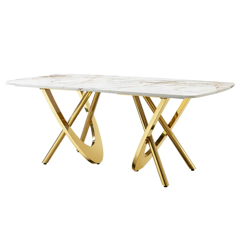 Modern light luxury, marble dining table for home use, rectangular dining table
Modern light luxury, marble dining table for home use, rectangular dining table
