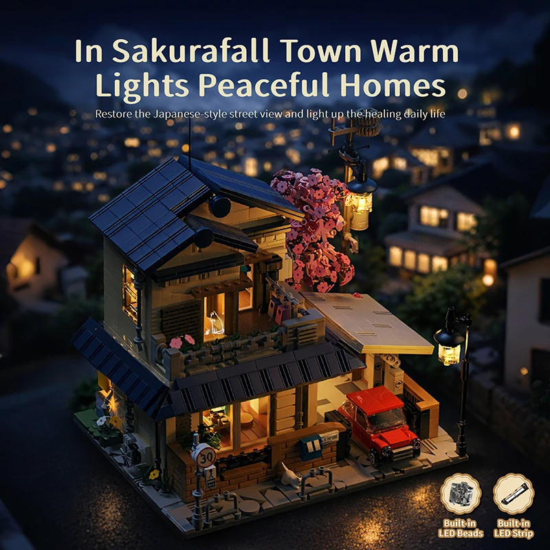 1935PCS Sakura Villa Building Block With LED Light Japanese Architecture House View Construction Toys Kids Adults
1935PCS Sakura Villa Building Block With LED Light Japanese Architecture House View Construction Toys Kids Adults