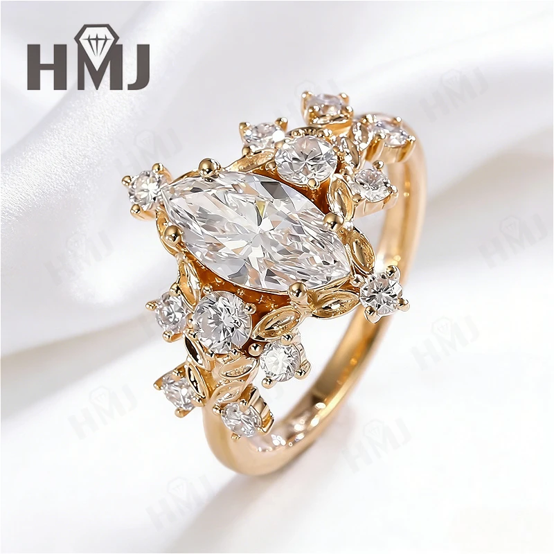 Rings White Moissanite Marquise Cut 925 Sterling Silver Wedding Band Jewelry for Woman Charms Luxury Trendy Pass Diamond Tester
Rings White Moissanite Marquise Cut 925 Sterling Silver Wedding Band Jewelry for Woman Charms Luxury Trendy Pass Diamond Tester