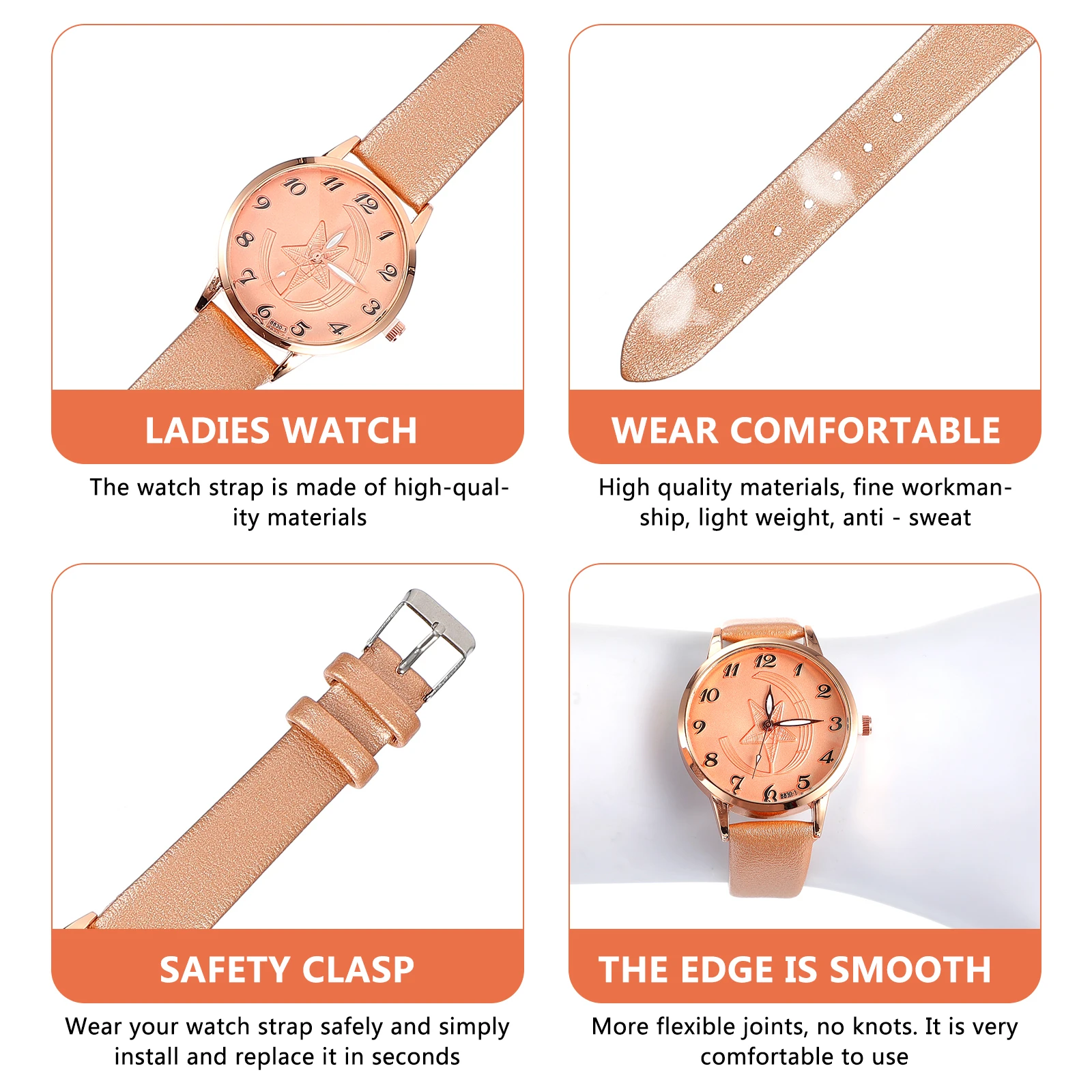 Elegant Thin Strap Women Wristwatch Fashion Watch Simple Lady Watch Durable Eco-Friendly High Quality
Elegant Thin Strap Women Wristwatch Fashion Watch Simple Lady Watch Durable Eco-Friendly High Quality