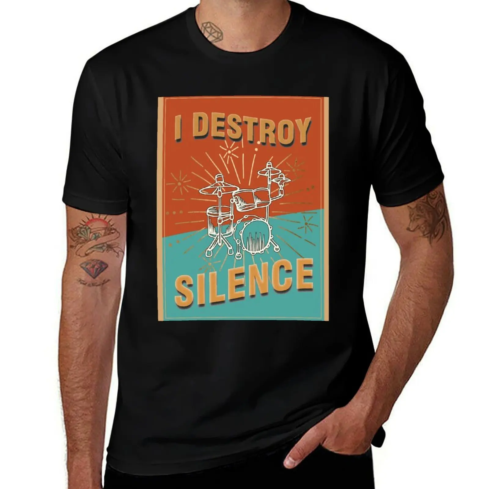 Футболка I Destroy Silence для мальчиков, белые черные рубашки, футболки с рисунком, большие и высокие футболки для мужчин
Футболка I Destroy Silence для мальчиков, белые черные рубашки, футболки с рисунком, большие и высокие футболки для мужчин