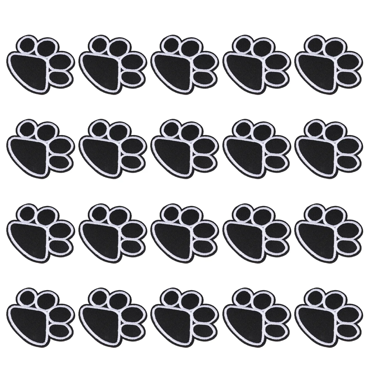 20 Pcs Black Embroidered Dog Paw Cloth Accessories Stickers Patch Iron Sheets Fashion Garment Decor Craft Personalization
20 Pcs Black Embroidered Dog Paw Cloth Accessories Stickers Patch Iron Sheets Fashion Garment Decor Craft Personalization