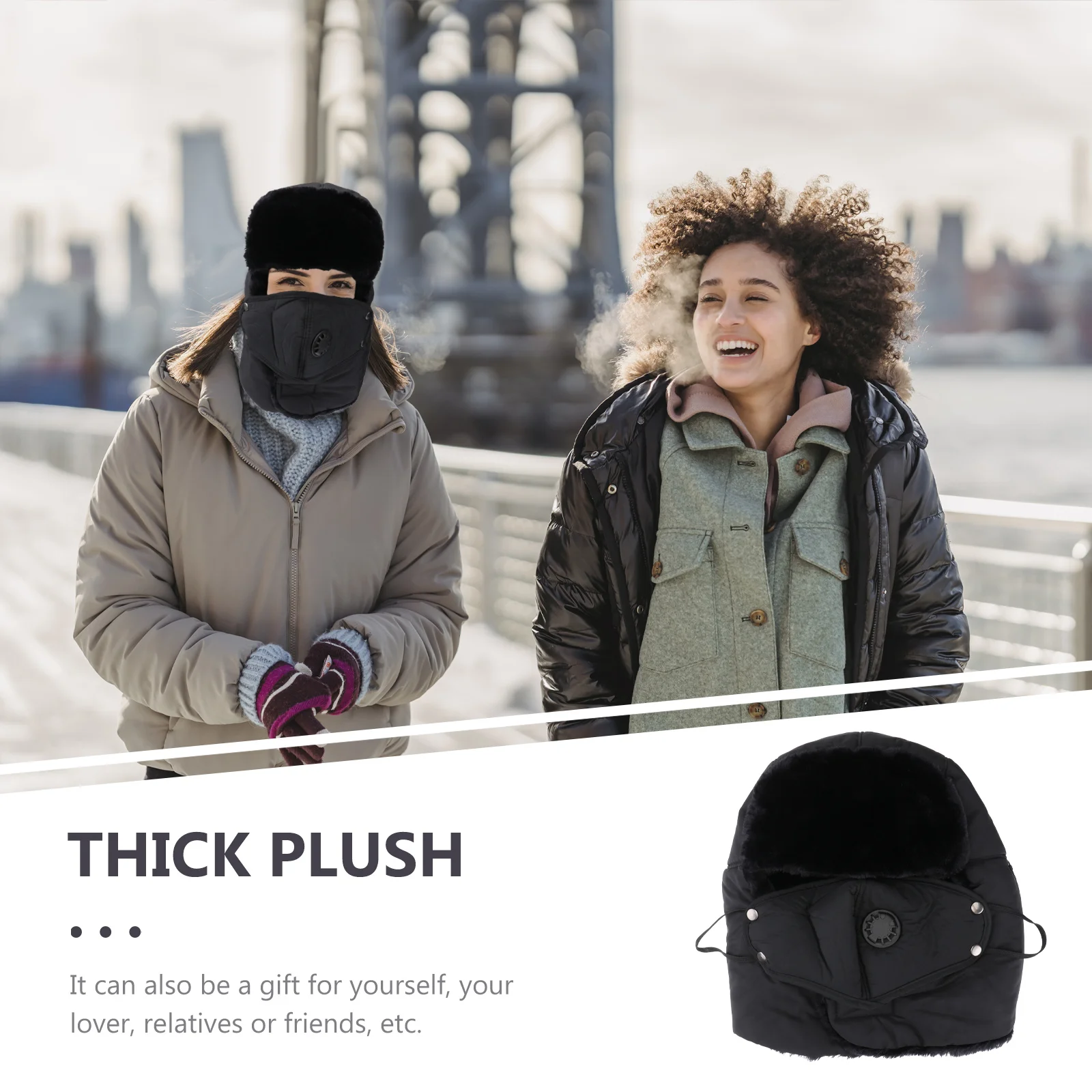 Winter Cold Protection Hat for Men Women Warm Windproof Beanie Outdoor Sports Cycling Running Climbing Gear Black
Winter Cold Protection Hat for Men Women Warm Windproof Beanie Outdoor Sports Cycling Running Climbing Gear Black