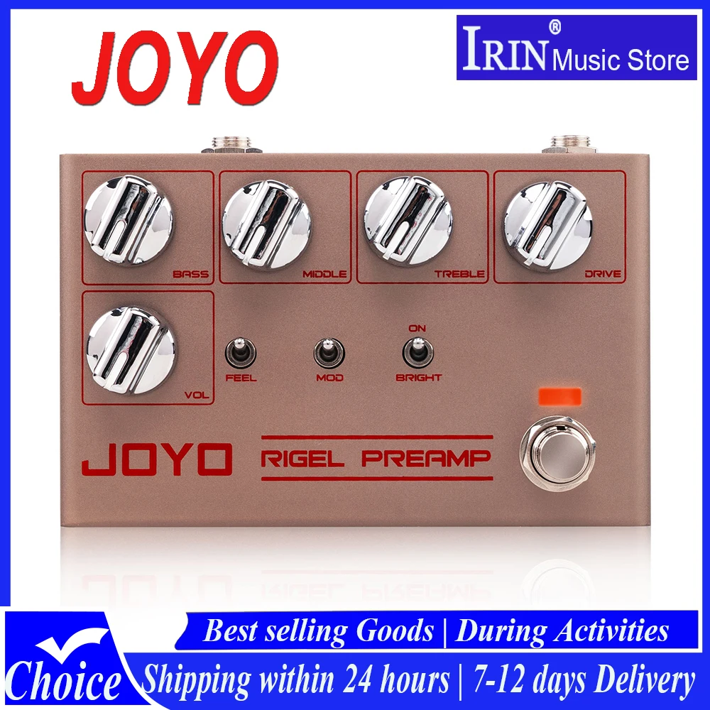 JOYO R-24 RIGLE PREAMP High Gain Preamp Simulation Pedal 3 Band EQ Overdrive Control Guitar Effector with Clean Futuristic Tone
JOYO R-24 RIGLE PREAMP High Gain Preamp Simulation Pedal 3 Band EQ Overdrive Control Guitar Effector with Clean Futuristic Tone