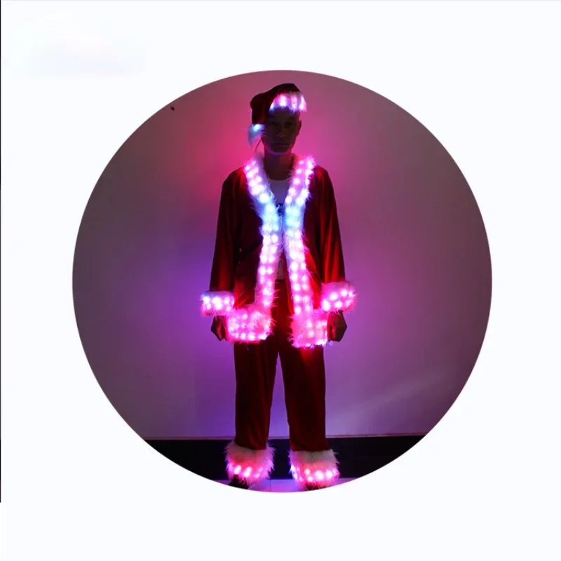 LED light Christmas adult performance bearded old man Santa Claus stage canary costume
LED light Christmas adult performance bearded old man Santa Claus stage canary costume