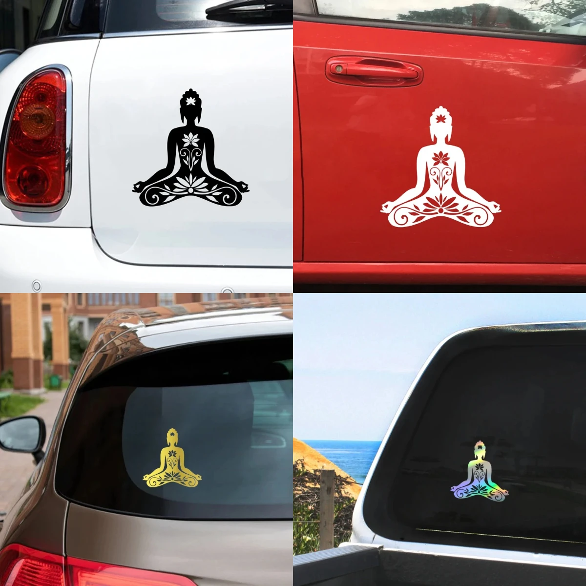 Buddha Silhouette Vinyl Sticker Waterproof Removable Yoga Meditation Decal for Car Window Door Laptop Phone MacBook Pro/Air
Buddha Silhouette Vinyl Sticker Waterproof Removable Yoga Meditation Decal for Car Window Door Laptop Phone MacBook Pro/Air