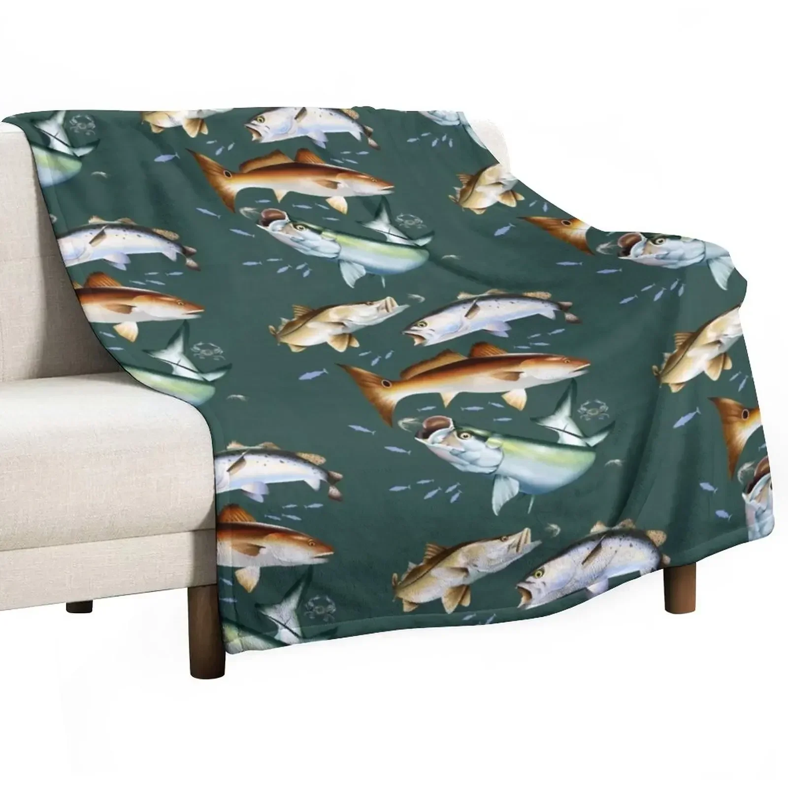 Mary Tracy - Tarpon, Snook, Speckled Trout and Red Drum Flats Fishing Throw Blanket wednesday warm winter Blankets
Mary Tracy - Tarpon, Snook, Speckled Trout and Red Drum Flats Fishing Throw Blanket wednesday warm winter Blankets