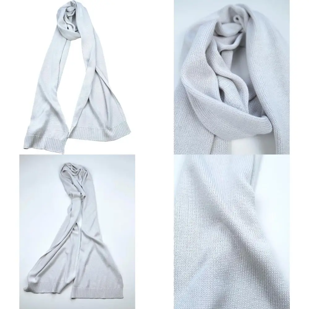 Luxury Women's Silk and Cashmere Blend Knit Scarf - 85% Silk, 15% Cashmere, 12 Width, 78.7 Length, 2 Ply, Soft and Warm Accessor
Luxury Women's Silk and Cashmere Blend Knit Scarf - 85% Silk, 15% Cashmere, 12 Width, 78.7 Length, 2 Ply, Soft and Warm Accessor